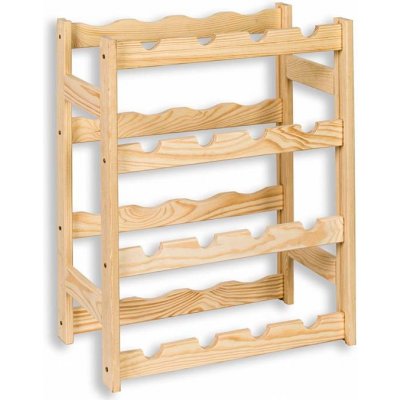 AtmoWood Dřevěný regál na víno 16 lahví – Hledejceny.cz