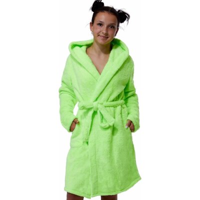 Reflexní zeleno žlutý dívčí župan huňatý 1Z1368 zelená – Sleviste.cz