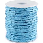 Padáková šňůra Ø4 mm s reflexní nití Varianta: 15 modrá světlá, Balení: 25 m – Hledejceny.cz