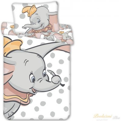 Jerry Fabrics povlečení Dumbo Dots 100 x 135 cm 40 x 60 cm – Sleviste.cz