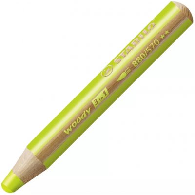 Stabilo Pastelka STABILO woody 3 v 1 barvička vodovka voskovka světle zelená 445973 – Zboží Mobilmania