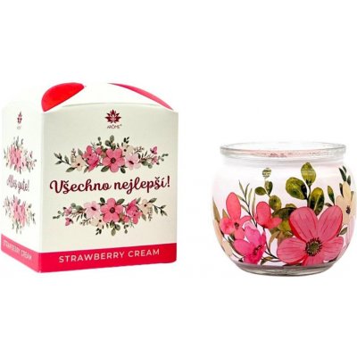 Arôme Strawberry Cream Všechno nejlepší 90 g – Sleviste.cz