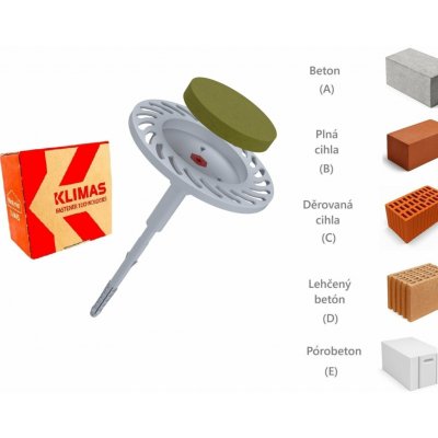 KLIMAS Wkret-met ECO-DRIVE W Talířová hmoždinka s kovovým šroubem Ø8 mm 230 mm - 50 ks – Sleviste.cz