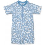 Little dutch Plavky krátký rukáv Ocean Sea Life Blue – Zboží Dáma