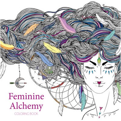 Feminine Alchemy Coloring Book White StarPaperback