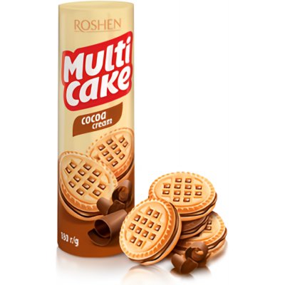 Roshen Multicake sušenky s kakaovou náplní 180 g – Zboží Mobilmania