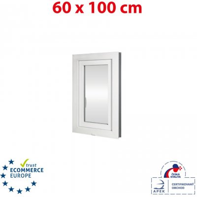 OKNA HNED 60x100 cm (600x1000 mm) bílé otevíravé i sklopné levé – HobbyKompas.cz