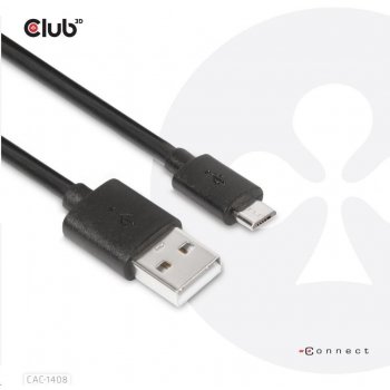 Club 3D CAC-1408 USB 3.2 Gen1 Type-A to Micro USB Cable M/M, 1m