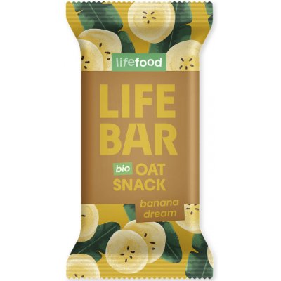 Lifefood Lifebar Oat Snack banánový BIO 40 g – Hledejceny.cz
