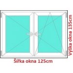 Soft Dvoukřídlé plastové okno 125x135 cm O+OS – Hledejceny.cz