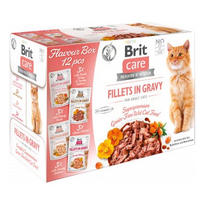 Brit Care Cat Flavour Box Fillet in Gravy mix 12 x 85 g