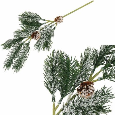 SPRINGOS Větvička jedle se šiškami 34cm vánoční dekorace CA1312-XG – Hledejceny.cz