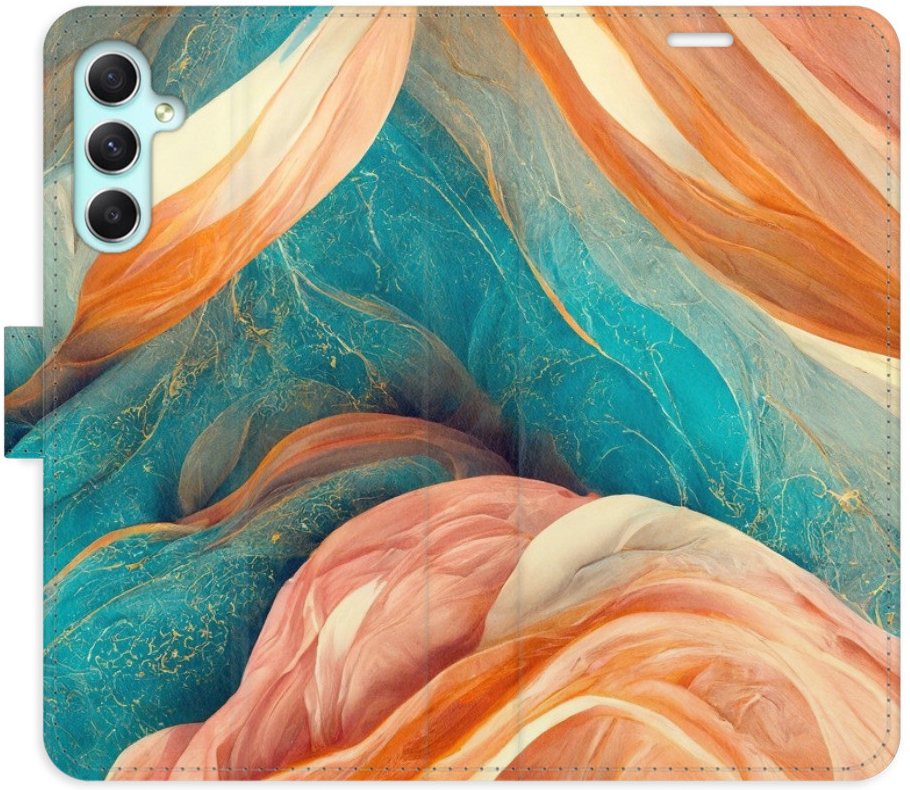 Pouzdro iSaprio - Orange and Blue Samsung Galaxy A34 5G