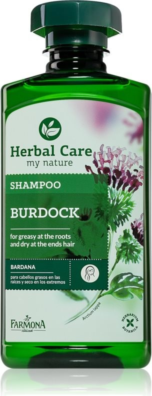 Farmona Herbal Care Burdock šampon pro mastnou vlasovou pokožku a suché konečky 330 ml