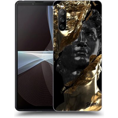 Pouzdro Picasee silikonové Sony Xperia 10 III - Black Gold černé – Zboží Mobilmania