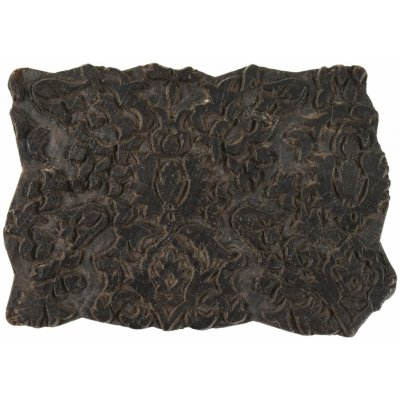 Sanu Babu Antik dřevěná raznice na tisk přehozů s indickým motivem 21 x 8 x 14 cm – Zboží Živě