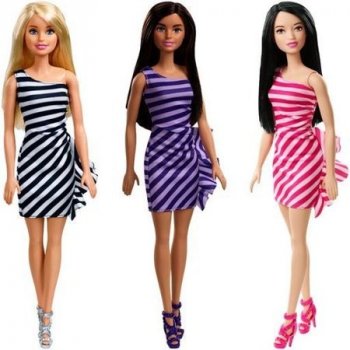 Barbie v třpytivých šatech RŮŽOVÝCH BLONDÝNKA