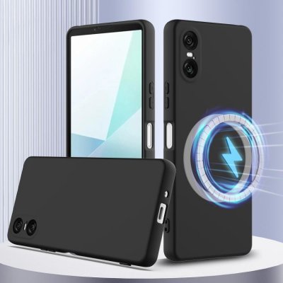 VSECHNONAMOBIL 98962 RUBBER MAGSAFE Silikonový kryt pro Sony Xperia 10 VI BLACK – Zboží Živě