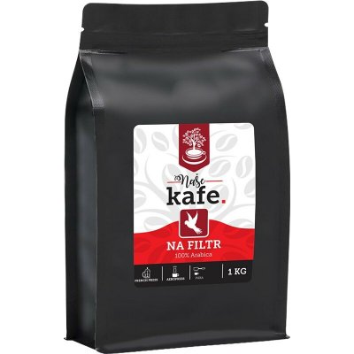 Naše kafe. Papoušek na filtr 100% Arabica zrnková 1 kg – Hledejceny.cz