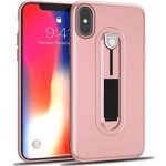 Pouzdro Wrappy odolné s výsuvném stojánkem iPhone X - rose zlaté – Zbozi.Blesk.cz