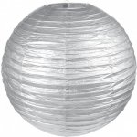 Lampion kulatý brokátový 35 cm stříbrný – Hledejceny.cz