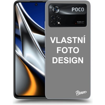Pouzdro Picasee silikonové Xiaomi Poco M4 Pro - Vlastní design/motiv černé