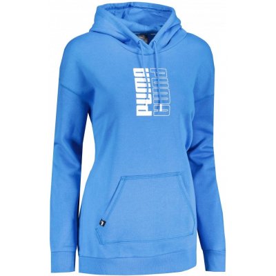 Puma dámská mikina POWER ELONGATED hoodie 589540 75 NEBULAS BLUE