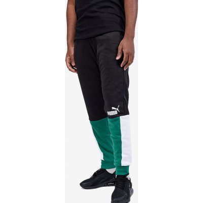 Puma ESS+ BLOCK Sweatpants TR 84800737 Zelená – Zboží Dáma