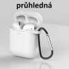 Pouzdro na sluchátka Enem Jednobarevný obal na Airpods 1/2 - s karabinou APP1OAIR039