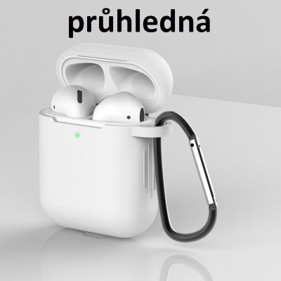 Enem Jednobarevný obal na Airpods 1/2 - s karabinou APP1OAIR039