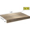 Schody Brased Easyline Step 1BL 8204 Dub sahara