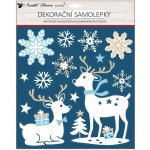 Anděl Dekorační samolepka s glitry jeleni 30 x 38 cm 10669 – Hledejceny.cz