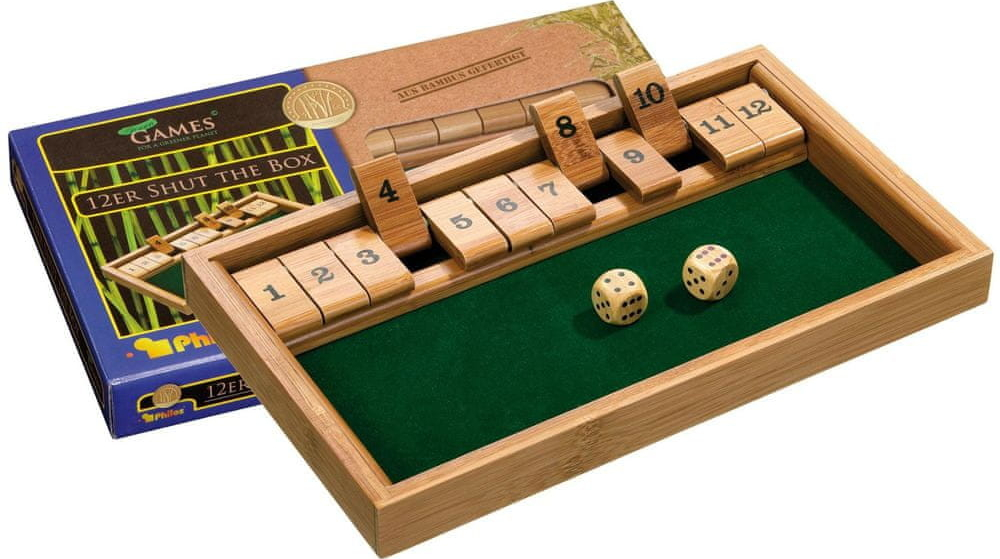 Shut the Box 12 Bambus