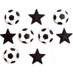 Pro Háčkování Knoflík exclusive - fotbalový míč, hvězda 9 ks – Zboží Dáma