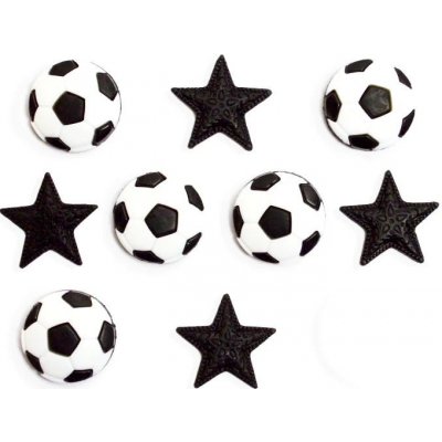 Pro Háčkování Knoflík exclusive - fotbalový míč, hvězda 9 ks – Zboží Dáma