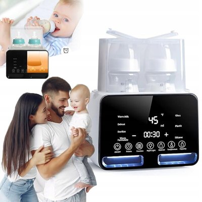 Elektrický ohřívač a parní sterilizátor lahví se sadou lahví – Zboží Mobilmania