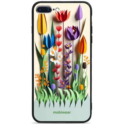 Pouzdro Mobiwear Glossy Apple iPhone 8 Plus - G015G Barevné květinky