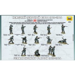 Zvezda německá pěchota WWII 1:72