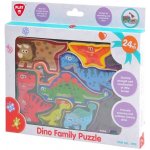 Teddies puzzl vkládačka deskové dinosauři 20x14cm v krabičce 24x21x2cm – Sleviste.cz