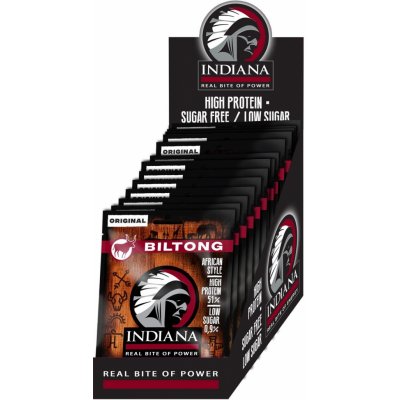 Indiana Biltong Jerky Original 375 g – Zboží Mobilmania