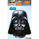 Papírová maska na tvář Star Wars Hvězdné Války Darth Vader papírová 22 x 36 cm CurePink – Sleviste.cz