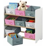 Kesper Dětský regál s 9 úložnými boxy 17716.13 bílý – Zboží Dáma