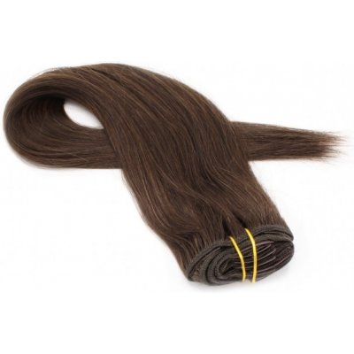Clip-in vlasy 41cm tmavě hnědá – Zboží Dáma