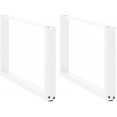 Omaxi 311047 Nohy konferenčního stolku ve tvaru U 2 ks bílé 70 x 42-43 cm ocel – Zboží Dáma