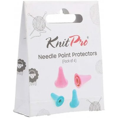 Koncovky na jehlice KnitPro modré a růžové – Zboží Dáma