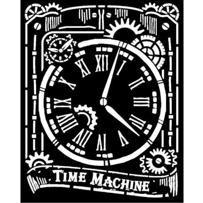 Stamperia Šablona plastová Hodiny 20x25 cm – Sleviste.cz