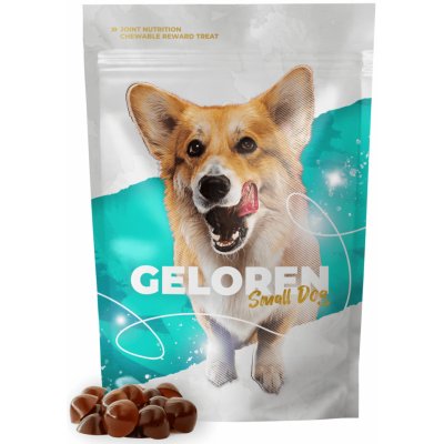 Geloren Small Dog 180g - Unikátní doplňková směs, ovocné želé pro malé psy na klouby 60 ks.