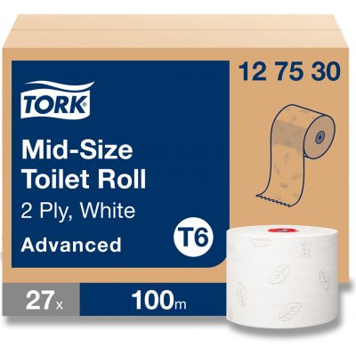 Tork Mid-size toaletní papír 2-vrstvý návin 100 m 1 ks – Hledejceny.cz