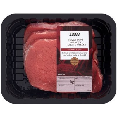 Tesco Hovězí zadní bez kosti steak z válečku 400 g