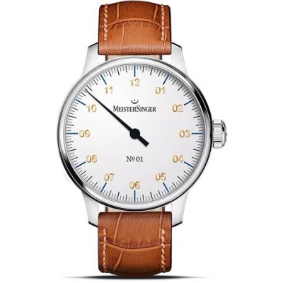 MeisterSinger AM3301G - Světle hnědý kožený řemínek – Hledejceny.cz